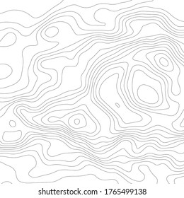 Topographic map contour background. The concept of a conditional geography scheme and the terrain path.  Vector abstract topographic map concept with space for your copy. Wavy banners. Geometric form.