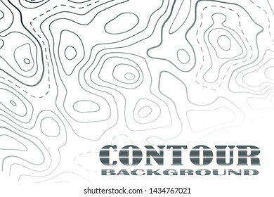 Topographic map contour background.  Line map with elevation. Geographic World Topography map grid abstract vector illustration.