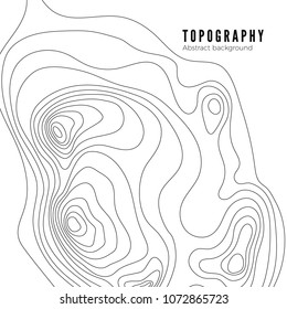 Topographic map contour background pattern. Contour Landscape Map Concept.  Abstract Geographic World Topography Map. Vector illustration