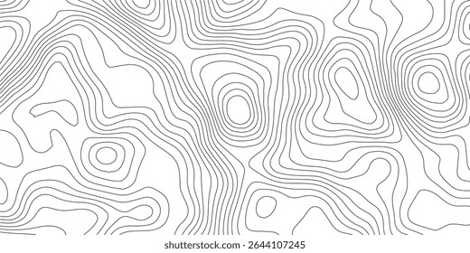 Topographic map contour background pattern.Natural printing illustrations of maps.Grey topographic lines. Texture of lines.pattern shape in organic wood on white and transparent background,