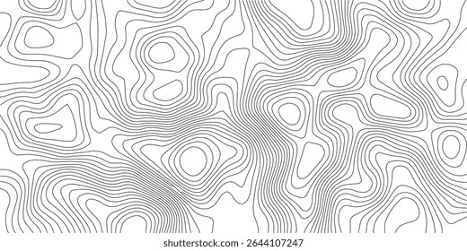 Topographic map contour background pattern.Natural printing illustrations of maps.Grey topographic lines. Texture of lines.pattern shape in organic wood on white and transparent background,