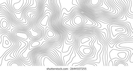 Topographic map contour background pattern.Natural printing illustrations of maps.Grey topographic lines. Texture of lines.pattern shape in organic wood on white and transparent background,