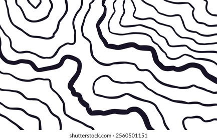 Topographic map contour background. rough lines topographic contour wallpaper. abstract wavy background. contour rough lines background.