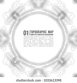 Topographic map contour background. Topo map with elevation. Contour map vector. Geographic World Topography map grid abstract vector illustration .