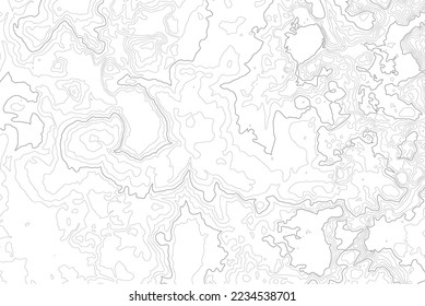 Topografischer Kartenkonturhintergrund. Topo-Karte mit Höhenlage. Contour Map Vektor. Geographische Welttopographie Karte raster abstrakte Vektorgrafik .
