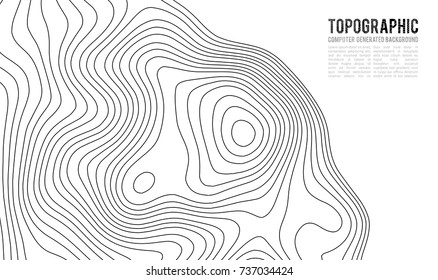 Topographic map contour background. Topo map with elevation. Contour map vector. Geographic World Topography map grid abstract vector illustration .