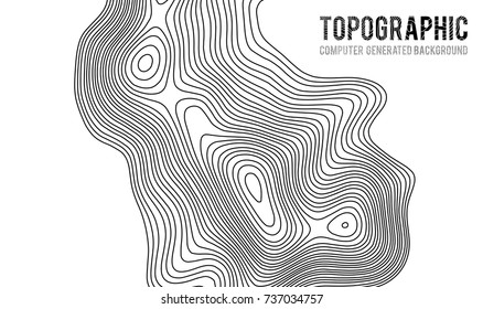 Topographic map contour background. Topo map with elevation. Contour map vector. Geographic World Topography map grid abstract vector illustration .