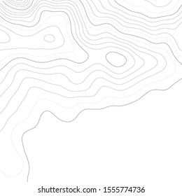 Topographic map contour background. Contour map vector. Map line of topography. Vector abstract topographic map concept with space for your copy. Wavy banners. Color geometric form