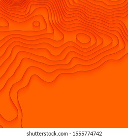 Topographic map contour background. Contour map vector. Map line of topography. Vector abstract topographic map concept with space for your copy. Wavy banners. Color geometric form