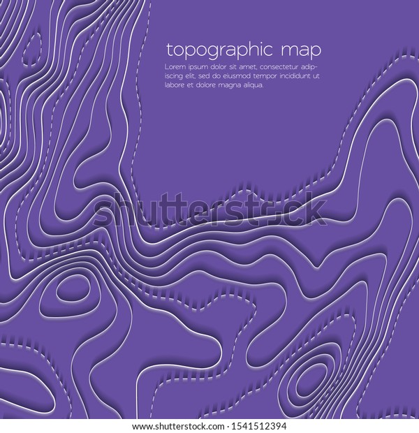 Topographic Map Contour Background Contour Map: vector de stock (libre ...