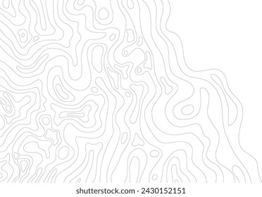 Topographic Map Contour Line Pattern Background