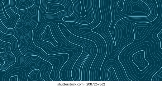 topographic map of dark blue lines on an ultramarine background