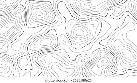 Topographic Map Design Featuring Intricate Vintage Contour Lines, Inspired by Classic Outdoor Exploration Maps, Wilderness Terrain, and Antique Cartographic Art.