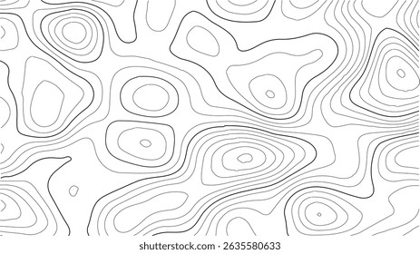 Topographic Map Design Featuring Intricate Vintage Contour Lines, Inspired by Classic Outdoor Exploration Maps, Wilderness Terrain, and Antique Cartographic Art.