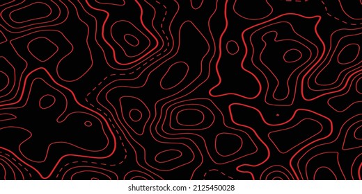 Color rojo del diseño del mapa topográfico