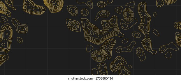 Topographic map. Geographic contour map background. Vector illustration.