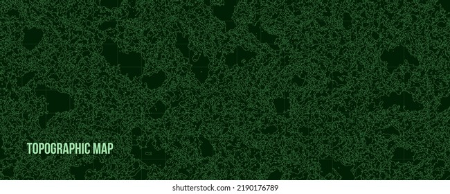 Mapa topográfico. Fondo del mapa del contorno geográfico. Ilustración vectorial.