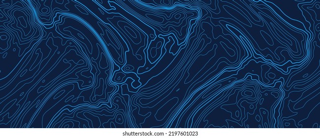 Topographic map. Geographic contour map background. Vector illustration.