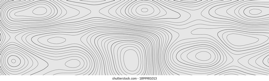 Topographic Map. Geographic Mountain Relief. Abstract Lines Background. Contour Maps. Vector Illustration.