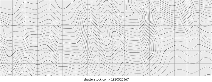 Topographic map. Geographic mountain relief. Abstract lines background. Contour maps. Vector illustration.