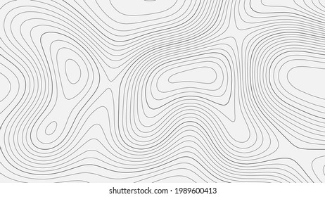 Topographic map. Geographic mountain relief. Abstract lines background. Contour maps. Vector illustration.