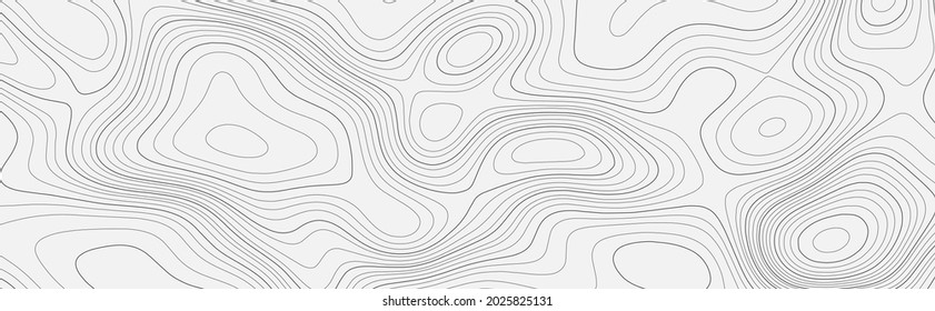 Topographic map. Geographic mountain relief. Abstract lines background. Contour maps. Vector illustration.