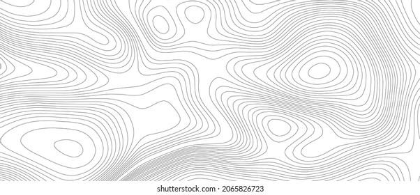 Topographic map. Geographic mountain relief. Abstract lines background. Contour maps. Vector illustration.