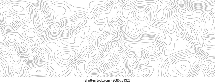 Topographic map. Geographic mountain relief. Abstract lines background. Contour maps. Vector illustration.