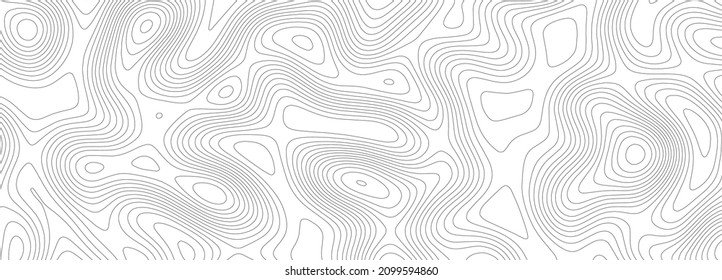 Topographic map. Geographic mountain relief. Abstract lines background. Contour maps. Vector illustration.