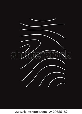 Topographic map. Geographic mountain relief. Abstract lines background. Contour maps. Vector illustration.