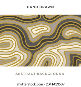 Topographic map hand drawn abstract background. Sketch drawing wood texture A4 format cover design template for book, report, notebook, album, brochure, magazine, flyer, booklet. Part of set.