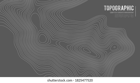 Topographic map height abstract polygonal land. Mountain topographic contour in lines and contours. Surface map of mountain future. Stripes landscape descripting data maps. 