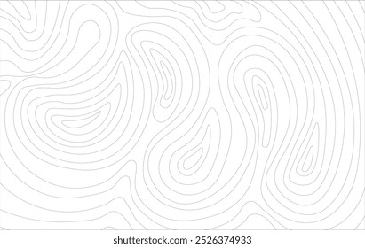 Topographic map illustration. Wavy lines on a white and purple background. Abstract background with lines in the form of waves. Vector illustration.