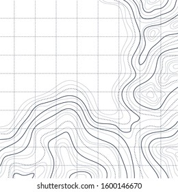 topographic map isolated on white background vector