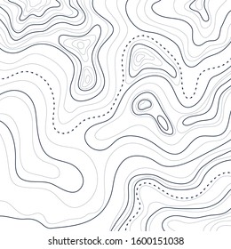 topographic map isolated on white background vector