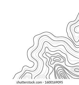 topographic map isolated on white background vector