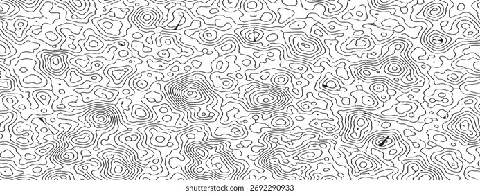 Topografische Karte Linien Abstraktes Design Nahtloses Muster Hintergrundgrafik