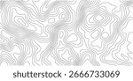 Topographic map lines background. Abstract vector illustration.
