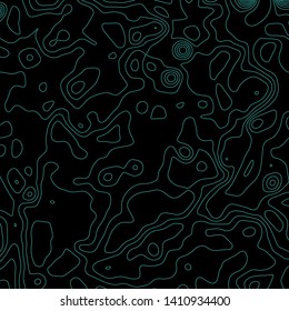 Topographic map lines background. Abstract vector illustration. Contour vector map.