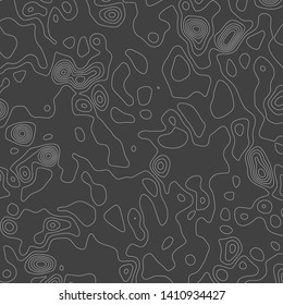 Topographic map lines background. Abstract vector illustration. Contour vector map.