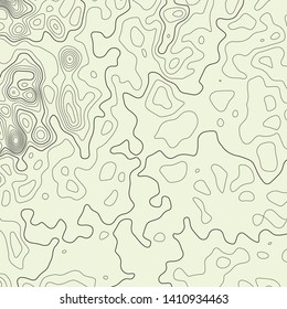Topographic map lines background. Abstract vector illustration. Contour vector map.