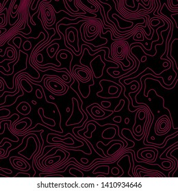 Topographic map lines background. Abstract vector illustration. Contour vector map.