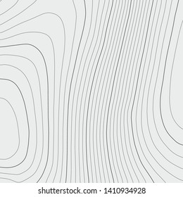 Topographic map lines background. Abstract vector illustration. Contour vector map.