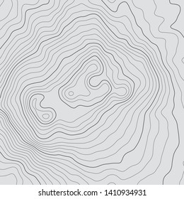 Topographic map lines background. Abstract vector illustration. Contour vector map.