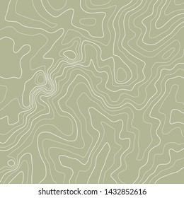 Topographic map lines background. Abstract vector illustration. Contour vector map.