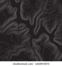 Topographic map lines background. Abstract vector illustration. Contour vector map.