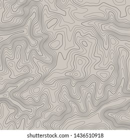 Topographic map lines background. Abstract vector illustration. Contour vector map.