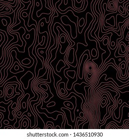 Topographic map lines background. Abstract vector illustration. Contour vector map.