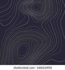 Topographic map lines background. Abstract vector illustration. Contour vector map.