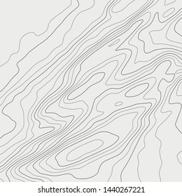 Topographic map lines background. Abstract vector illustration. Contour vector map.